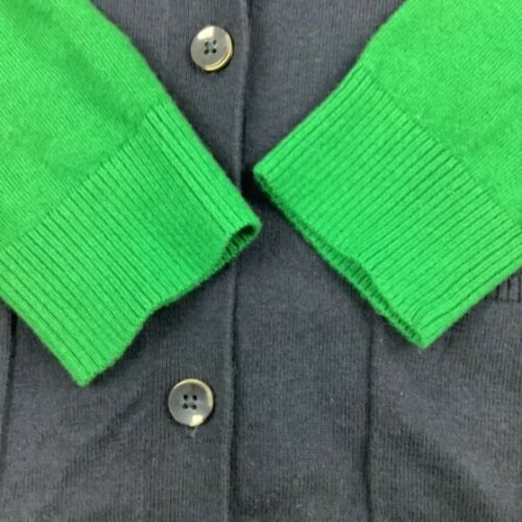 Tommy Hilfiger V Neck Preppy Grandpa Cardigan Sweater Women's Men's S Green Blue - Picture 7 of 8